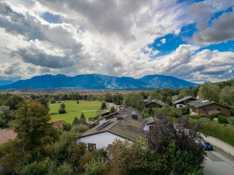 Sch�ne Aussichtslage Murnau am Staffelsee Wohngrundst�ck Aussichts-Lage: Wohnbaugrundst�ck, unbebaut, S�dhang mit Blick �bers Moos