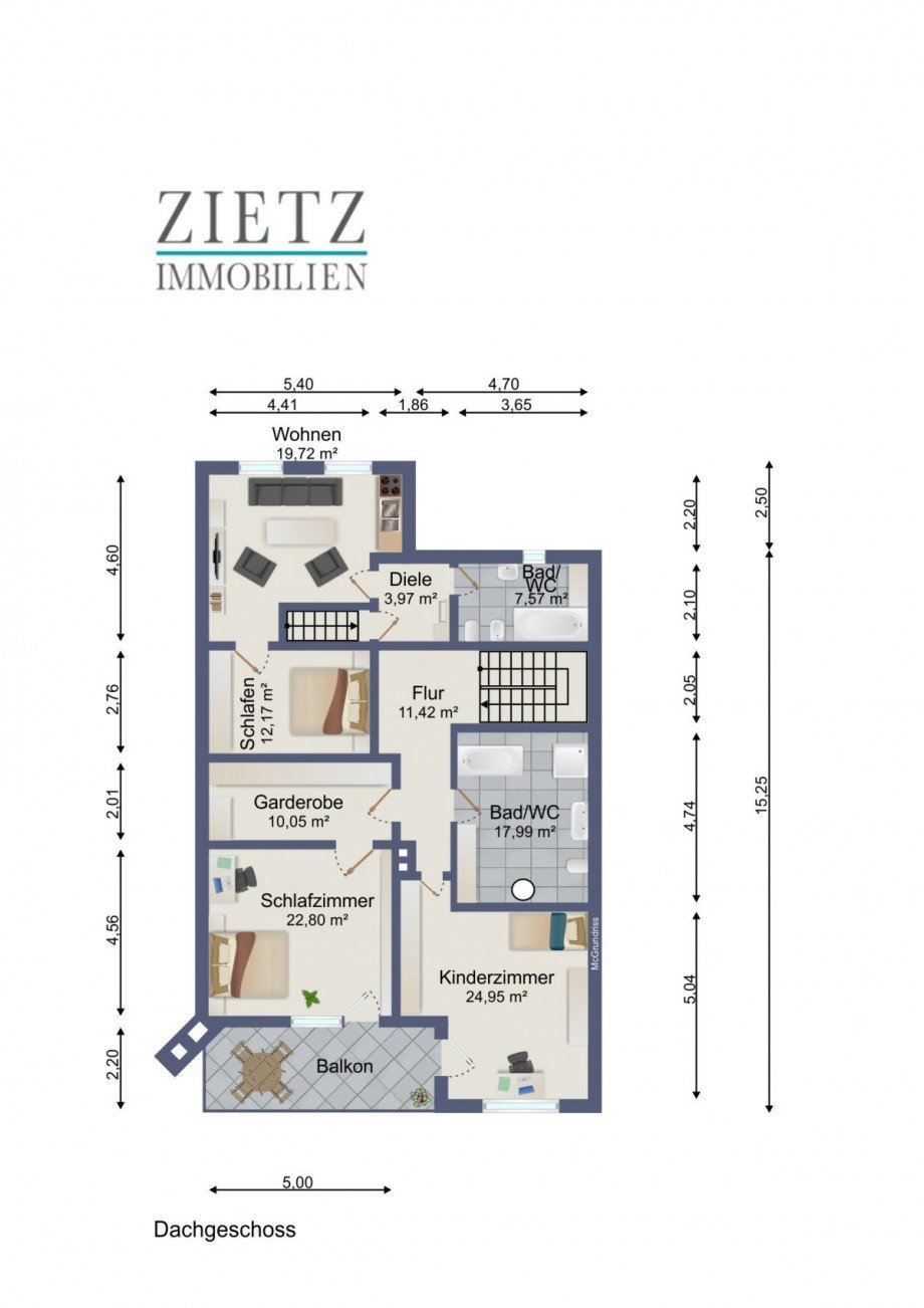 Dachgeschoss Einfamilienhaus Eglfing